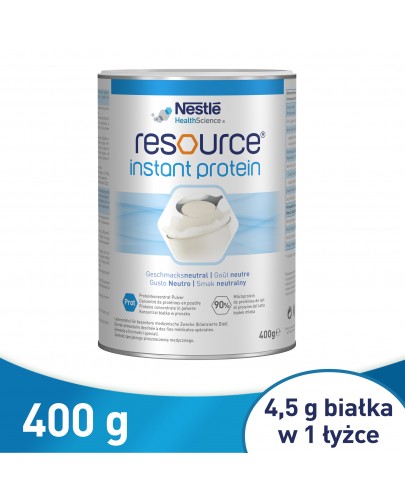 Resource Instant Protein koncentrat białka w proszku smak neutralny 400 g