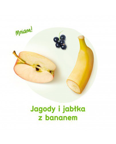 BoboVita Mus owocowy jagody i jabłka z bananem dla dzieci 6m+ 80 g