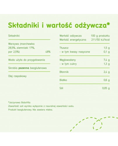 BoboVita zupka jarzynowa dla dzieci 4m+ 125 g