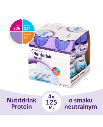 Nutridrink Protein smak neutralny 4x 125 ml