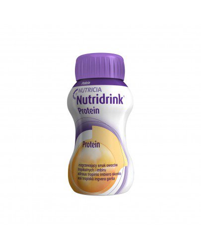 Nutridrink Protein smak owoców tropikalnych i imbiru 4x 125 ml  [Krótka data - 2023-08-19]