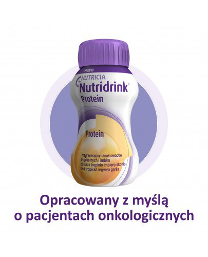 Nutridrink Protein smak owoców tropikalnych i imbiru 4x 125 ml  [Krótka data - 2023-08-19]