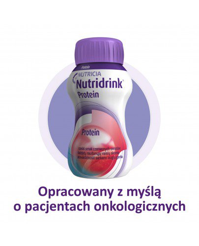 Nutridrink Protein smak rześkich czerwonych owoców 4x 125 ml