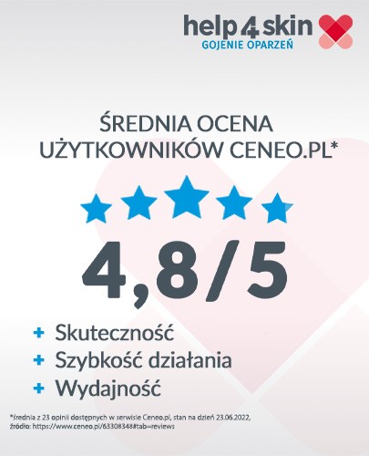 Help4Skin Gojenie oparzeń żel hydrokoloidowy 75 g