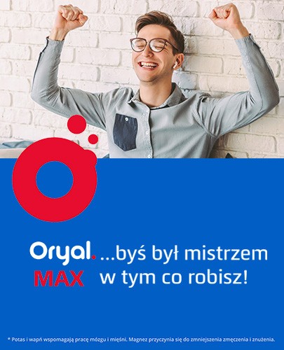 Oryal Max o smaku malinowym 15 tabletek musujących