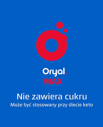 Oryal Max o smaku malinowym 15 tabletek musujących