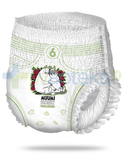Muumi Baby 6 Walkers 12-20kg jednorazowe pieluchomajtki dla dzieci 36 sztuk