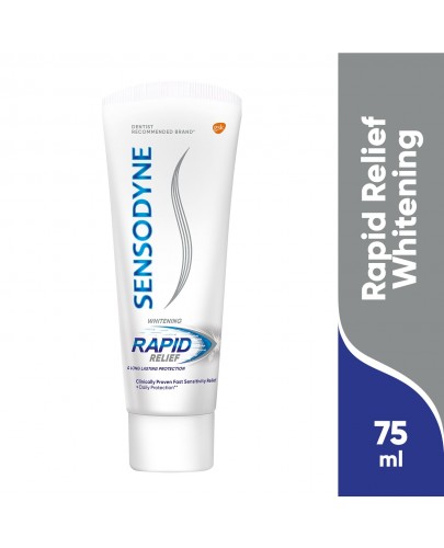 Sensodyne Rapid Relief Whitening pasta do zębów z fluorkiem 75 ml