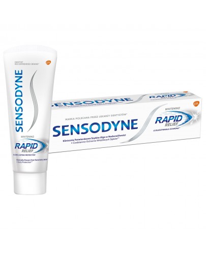 Sensodyne Rapid Relief Whitening pasta do zębów z fluorkiem 75 ml