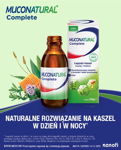 MucoNatural Complete syrop na kaszel suchy i mokry 128 g