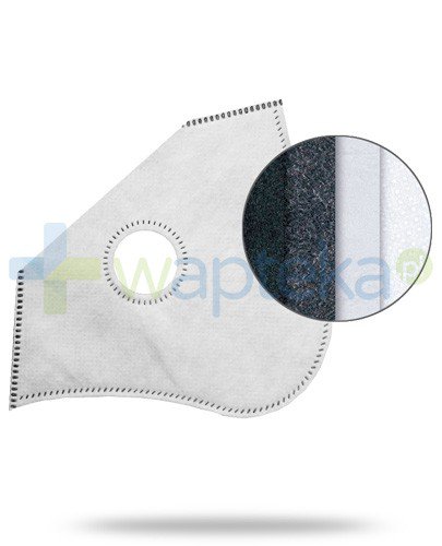 SafeMask Active Black bawełniana maska antysmogowa + filtr Active N99
