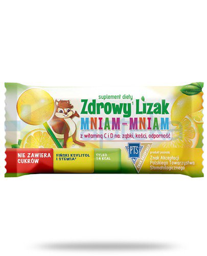 Zdrowy lizak Mniam-Mniam z witaminą C i D 5 sztuk