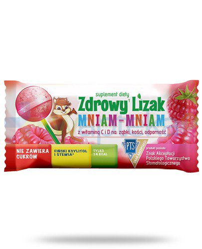 Zdrowy lizak Mniam-Mniam z witaminą C i D 5 sztuk