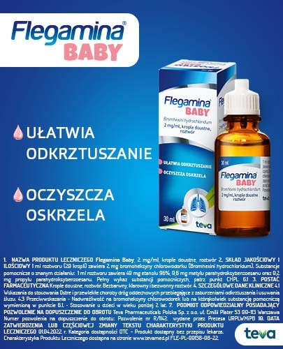 Flegamina Baby krople 2 mg/ml 30 ml
