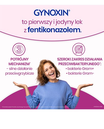 Gynoxin Uno 600 mg kapsułka dopochwowa miękka 1 sztuka