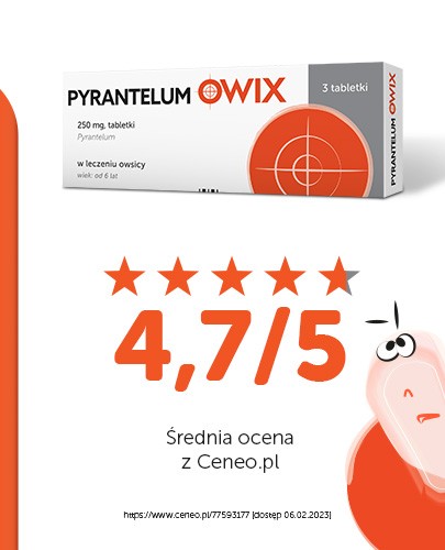 Pyrantelum Owix 250 mg 3 tabletki