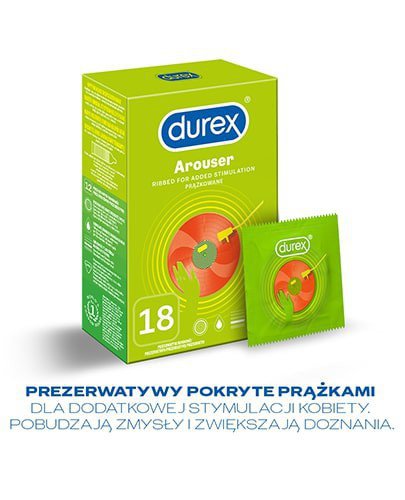 Durex Arouser prezerwatywy 18 sztuk [DOSTAWA 0ZŁ]