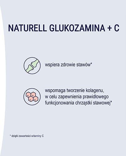 Naturell Glukozamina + C 100 tabletek