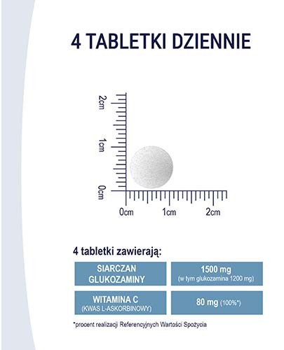 Naturell Glukozamina + C 100 tabletek