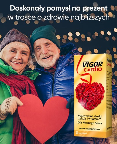 Vigor+ Cardio tonik witaminowy 1000 ml [Wzbogacona formuła] + torebka na prezent