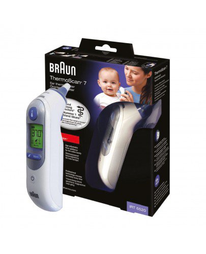 Braun Thermoscan 7 IRT6520 termometr elektroniczny do ucha z Age Precision® 1 sztuka