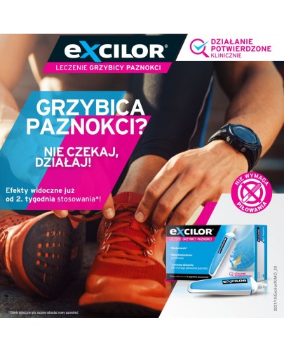 Excilor leczenie grzybicy paznokci sztyft 3,3 ml