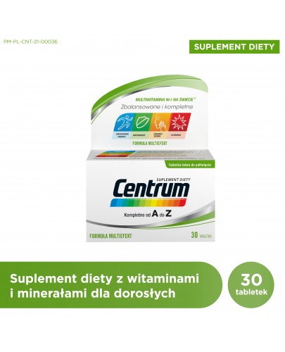 Centrum AZ Multiefekt witaminy i minerały 30 tabletek [Nowa formuła]