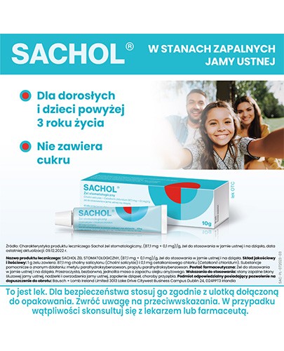 Sachol żel stomatologiczny 10 g