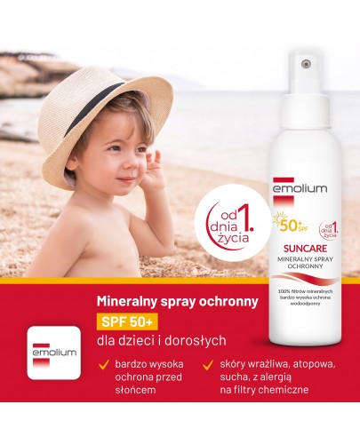 Emolium SunCare SPF50+ mineralny spray ochronny 100 ml