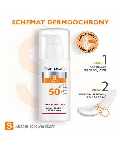 Pharmaceris S Capilar Protect ultra ochronny krem dla skóry naczynkowej i z trądzikiem różowatym SPF 50+ 50 ml