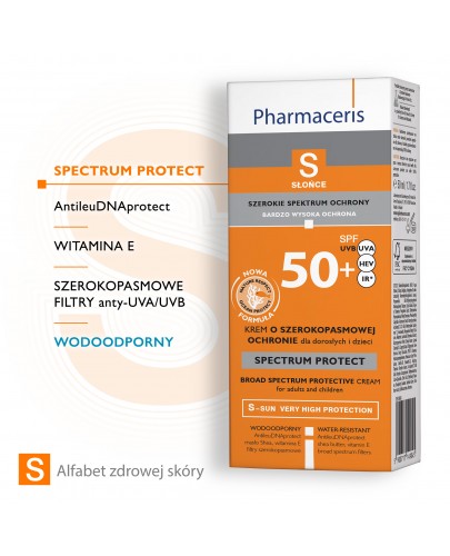 Pharmaceris S Spectrum Protect krem o szerokopasmowej ochronie SPF 50+ 50 ml