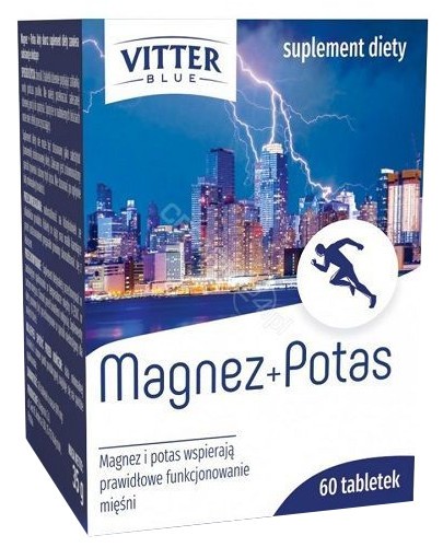 Vitter Blue Magnez + Potas 60 tabletek