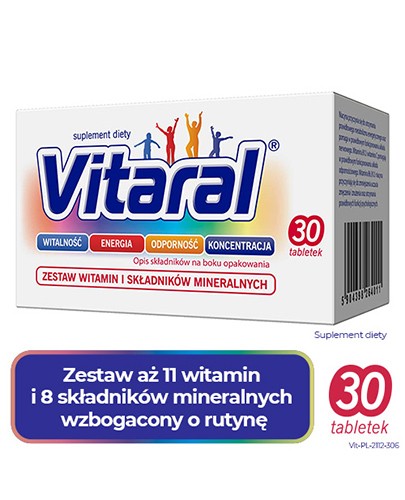 Vitaral zestaw witamin i minerałów 30 tabletek  [Krótka data - 2024-06-30]