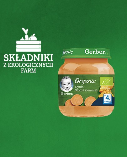 Nestlé Gerber Organic Dynia słodki ziemniak po 4 miesiącu 125 g