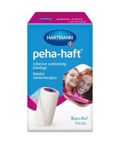 Peha-Haft elastyczna opaska do podtrzymywania opatrunków 8cm x 4m 1 sztuka