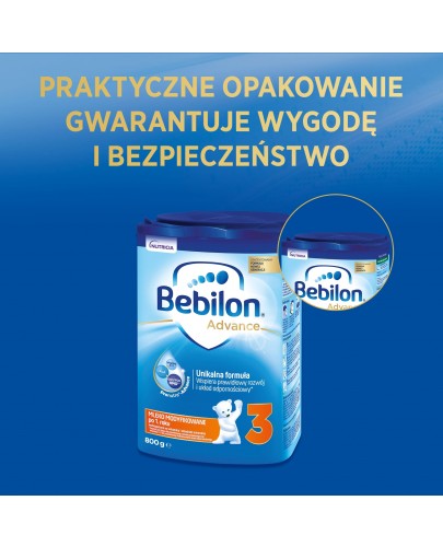 Bebilon 3 Pronutra Advance mleko modyfikowane powyżej 1 roku 800 g