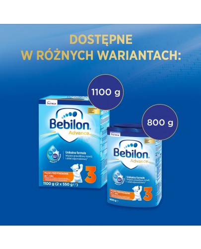 Bebilon 3 Pronutra Advance mleko modyfikowane powyżej 1 roku 800 g