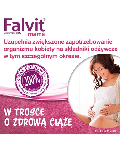 Falvit Mama witaminy dla kobiet w ciąży 30 tabletek