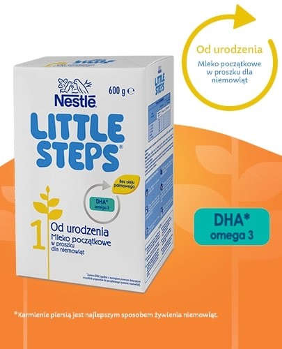 Nestle Little Steps 1 Mleko początkowe w proszku dla niemowląt 600 g