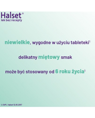 Halset 1,5 mg 24 tabletki do ssania