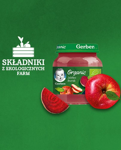 Nestlé Gerber Organic Jabłko burak po 6 miesiącu 125 g