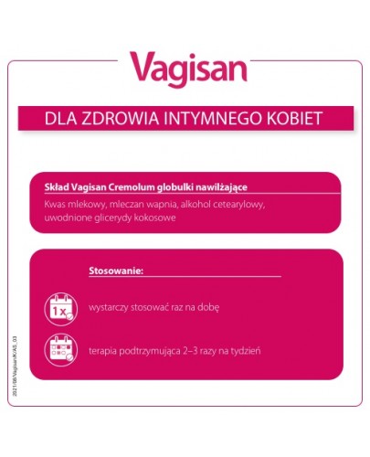 Vagisan Cremolum globulki nawilżające 16 sztuk