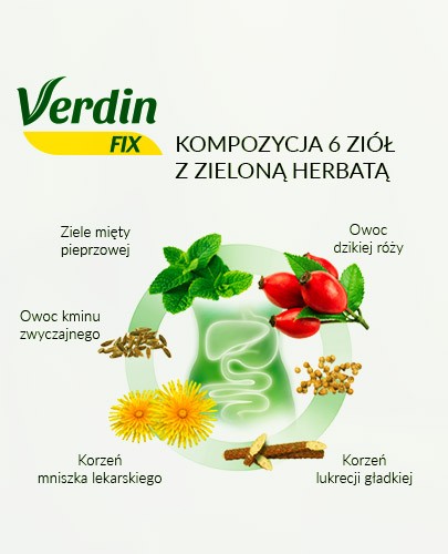 Verdin Fix z zieloną herbatą 20 saszetek