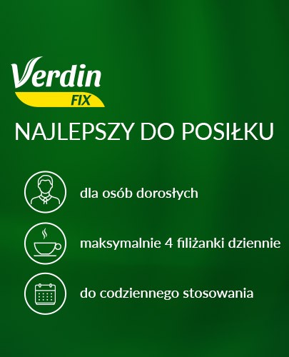 Verdin Fix z zieloną herbatą 20 saszetek