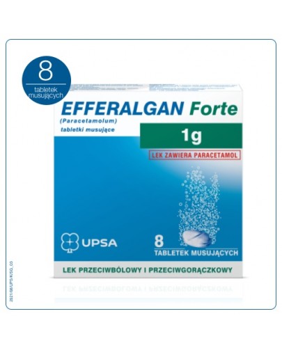 Efferalgan Forte 1 g 8 tabletek musujących