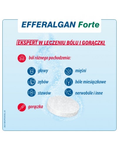 Efferalgan Forte 1 g 8 tabletek musujących