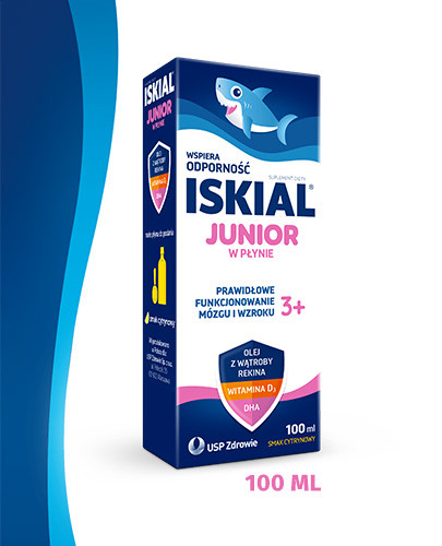 Iskial Junior w płynie smak cytrynowy 100 ml