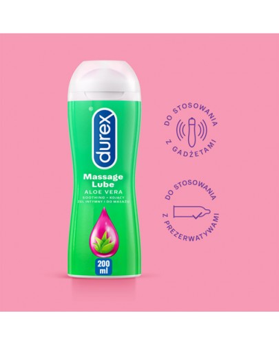 Durex Aloe Vera żel intymny i do masażu 2w1 200 ml