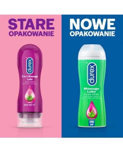 Durex Aloe Vera żel intymny i do masażu 2w1 200 ml