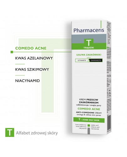 Pharmaceris T Comedo Acne krem przeciw zaskórnikom odblokowuje i zwęża pory 40 ml [Kup 2 produkty z linii Pharmaceris T = Płyn micelarny Pharmaceris T 200 ml]